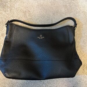 Kate Spade Black Pebbled Leather Shoulder Bag
